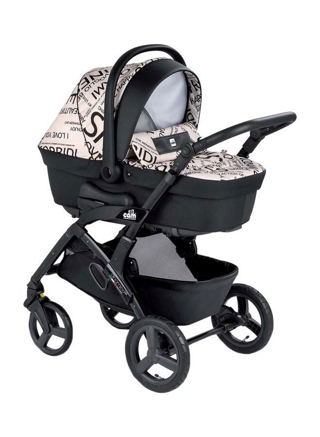 cam Travel Stroller System, Soft Padded -Beige  - Image 1