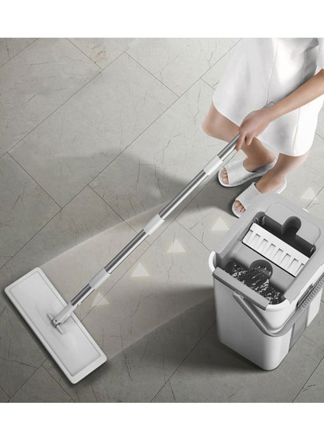 Microfiber Mop With Bucket Set Grey/White - Image 2