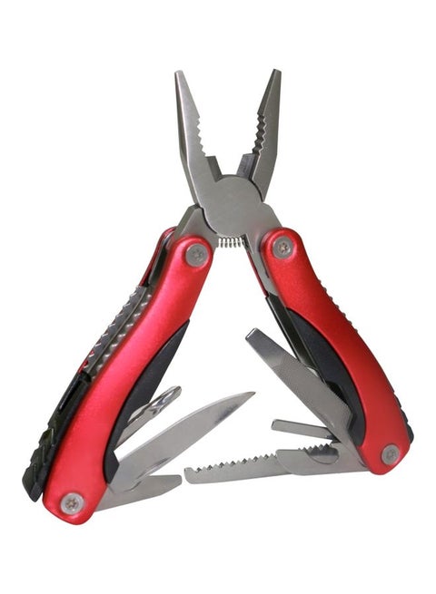 8-In-1 Plier Red/Black/Silver 16x7.3cm
