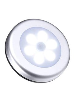 Generic 6-LED Motion Sensor Light With Adhesive Pad White 8x8x2cm  - Image 1