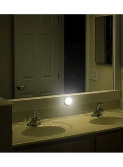 Generic 6-LED Motion Sensor Light With Adhesive Pad White 8x8x2cm  - Image 5