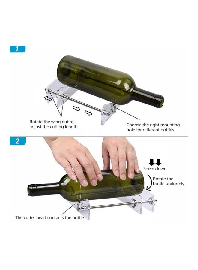 Glass Bottle Cutter Silver 7.9x5.9x3.0inch - Image 2