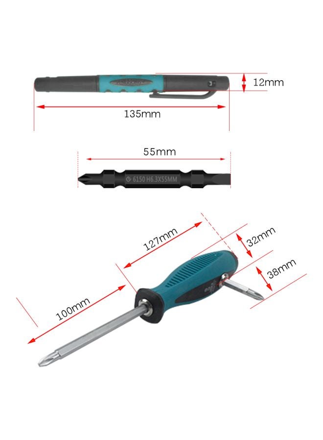 PENGGONG - 7-Piece Screwdriver Set Black/Blue - Image 1