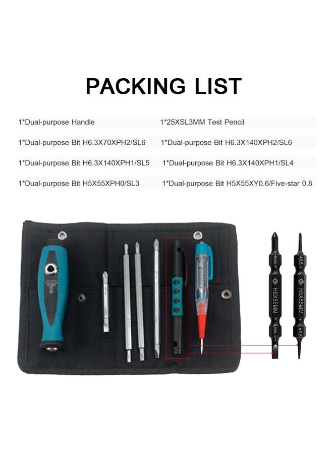 PENGGONG - 7-Piece Screwdriver Set Black/Blue - Image 1