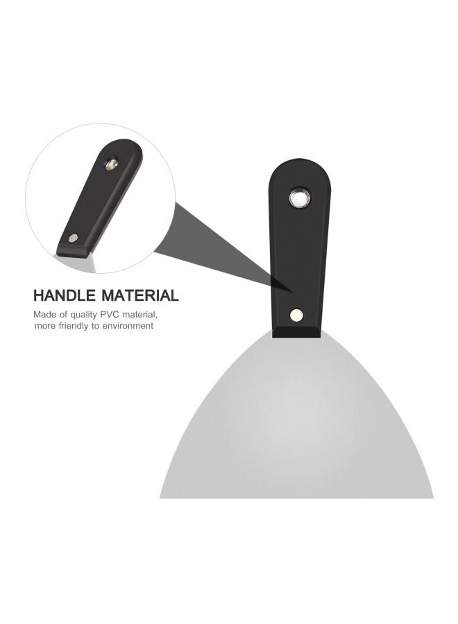 PENGGONG 8-Piece Portable Putty Knife Set Black/Silver - Image 3