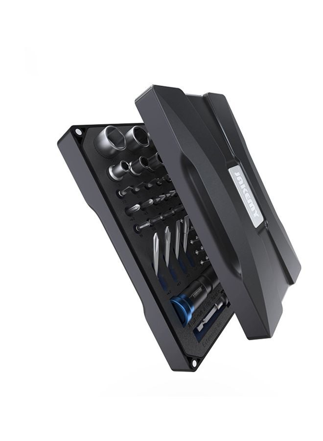 JAKEMY - 61-Piece Multifunctional Screwdriver Set Black/Silver/Blue - Image 1