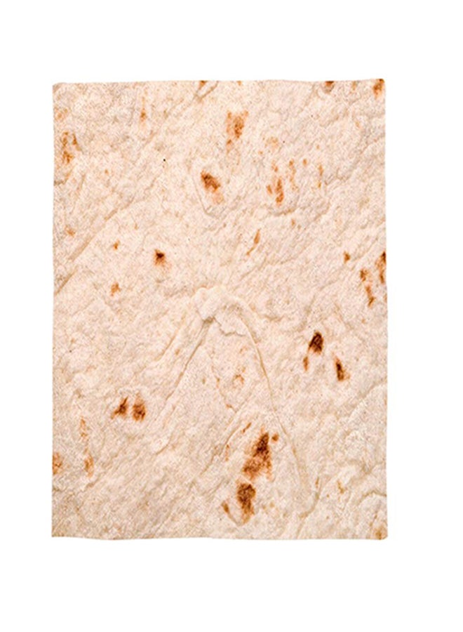 بطانية صغيرة محشوة على شكل خبزة تورتيلا بوليستر بيج 20x10x18سم