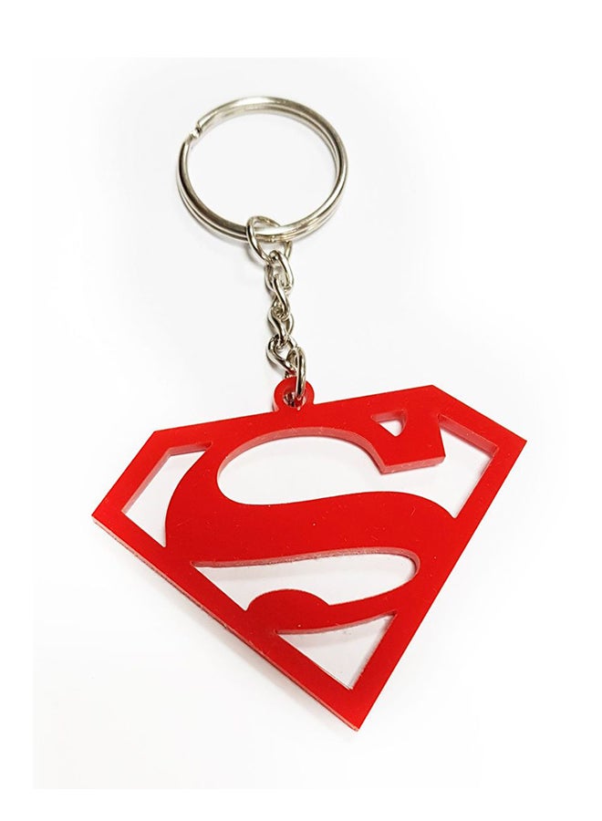 Acrylic Super Man Keychain
