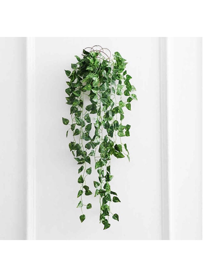 ماركة غير محددة - أوراق شجر خضراء اصطناعية للزينة أخضر 90*20سم - Image 1