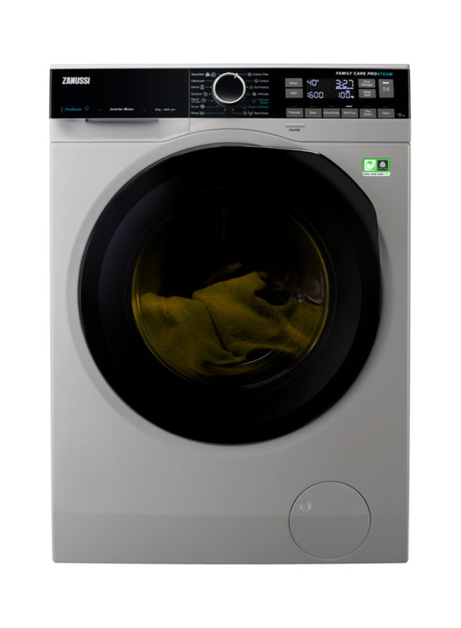 ZANUSSI ProSteam Automatic Front Loading Washing Machine 10Kg 2200 W ZW8F1168MS Silver/Black 