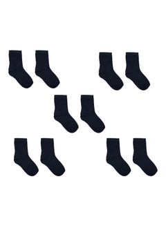 Pair Of 5 Ankle Socks Black