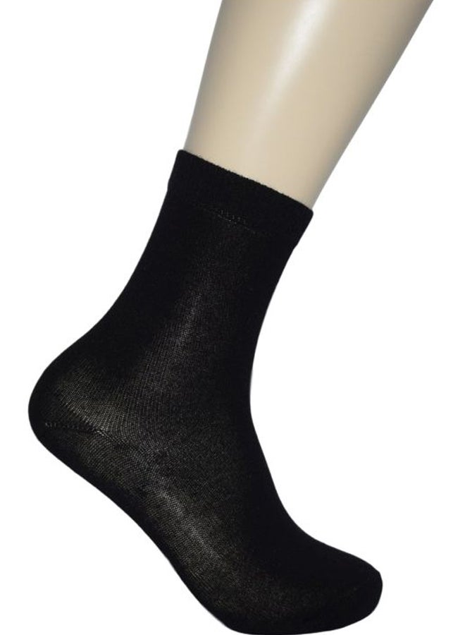 SOCKS FACTORY - Pair Of 5 Ankle Socks Black - Image 1