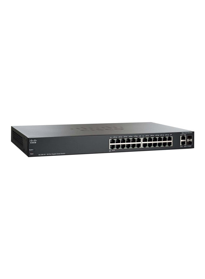 CISCO 26-Port Gigabit Smart Switch Black/Silver  - Image 1