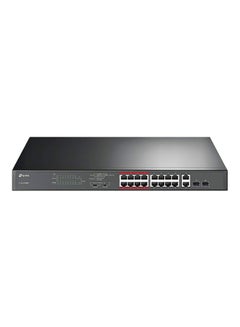 TP-LINK 16-Port Switch With 4-Gigabit Port And SFP Slot Black  - Image 1