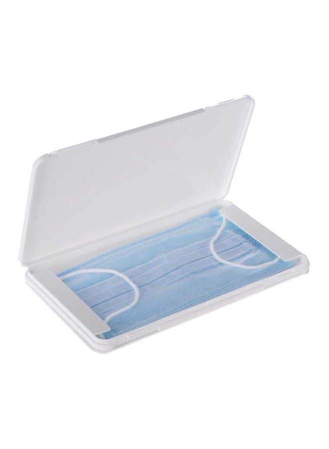 giftology Dust-Proof Portable Storage Box For Protective Face Mask White 19x1.2x11cm  - Image 2