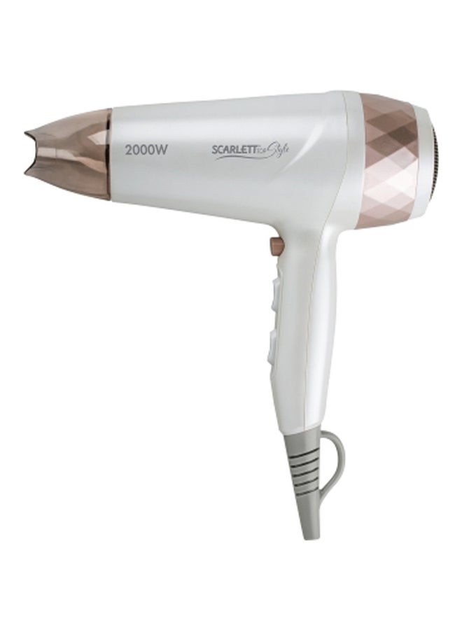Scarlett Hair Dryer White/Beige 11inch  - Image 2