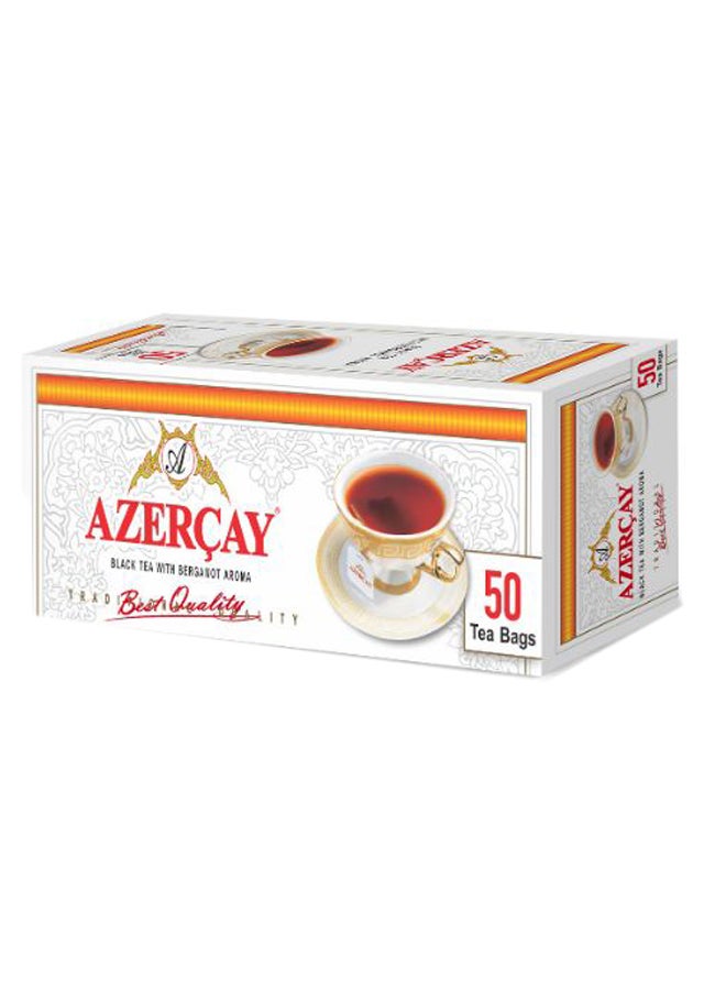 أزيركاي - شاي أسود معطر بالبرجموت - 50 كيس شاي 100غرام عبوة من 3 قطع - Image 1