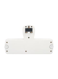 Terminator 4 Way Universal T-Socket Multi Adaptor With Individual Switches White/Green 33cm  - Image 3