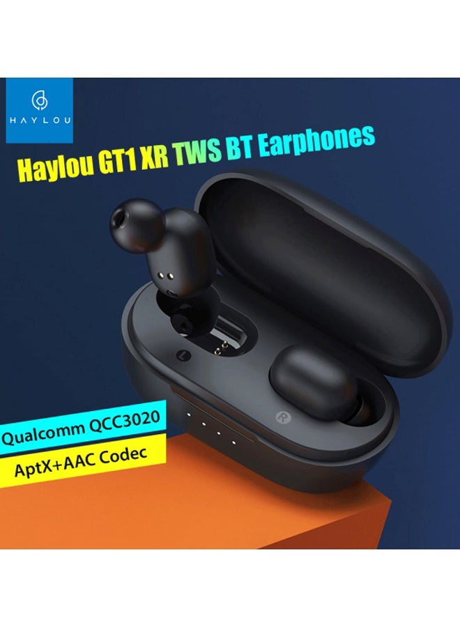 Haylou - GT1 XR TWS In-Ear Earbuds With Charging Case Black - Image 1