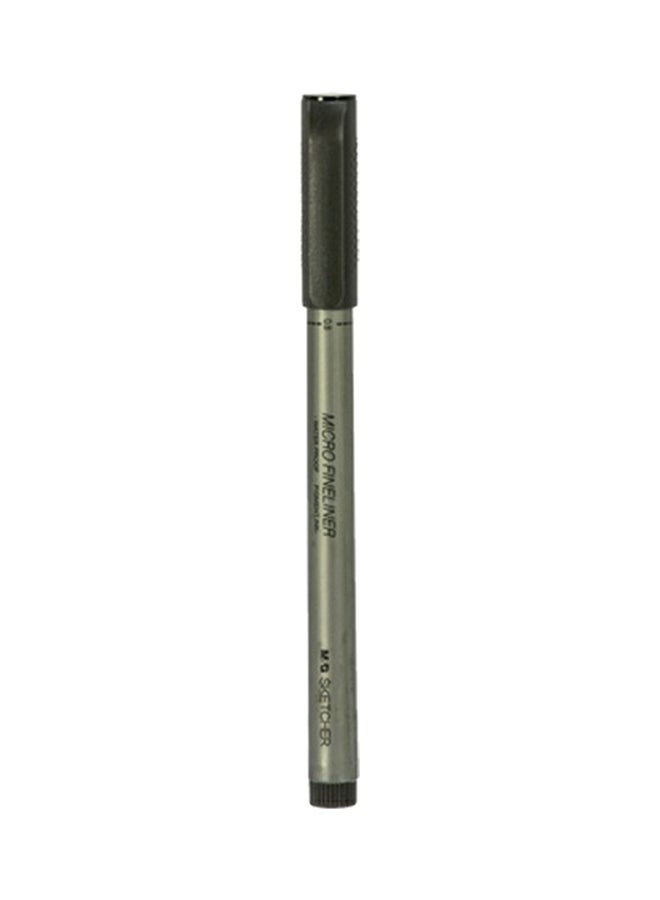 M&G Sketcher Micro Fineliner Pen Grey/Black  - Image 1