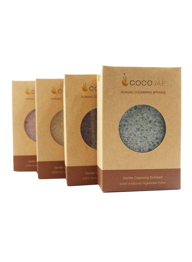 Coco Jar Konjac Body Cleansing Sponge Yellow  - Image 3