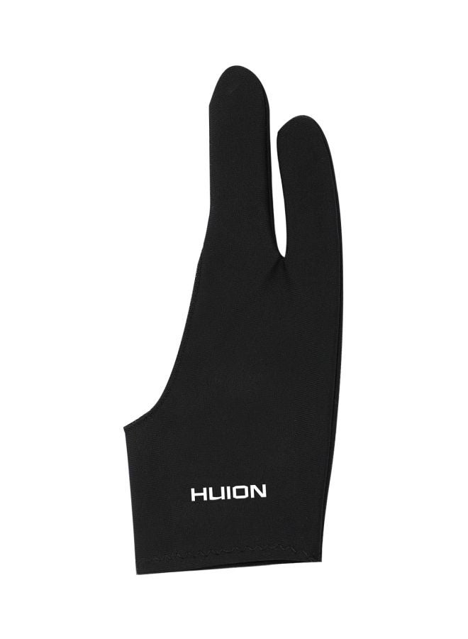 HUION Two-Finger Artist Drawing Gloves Black  - Image 1