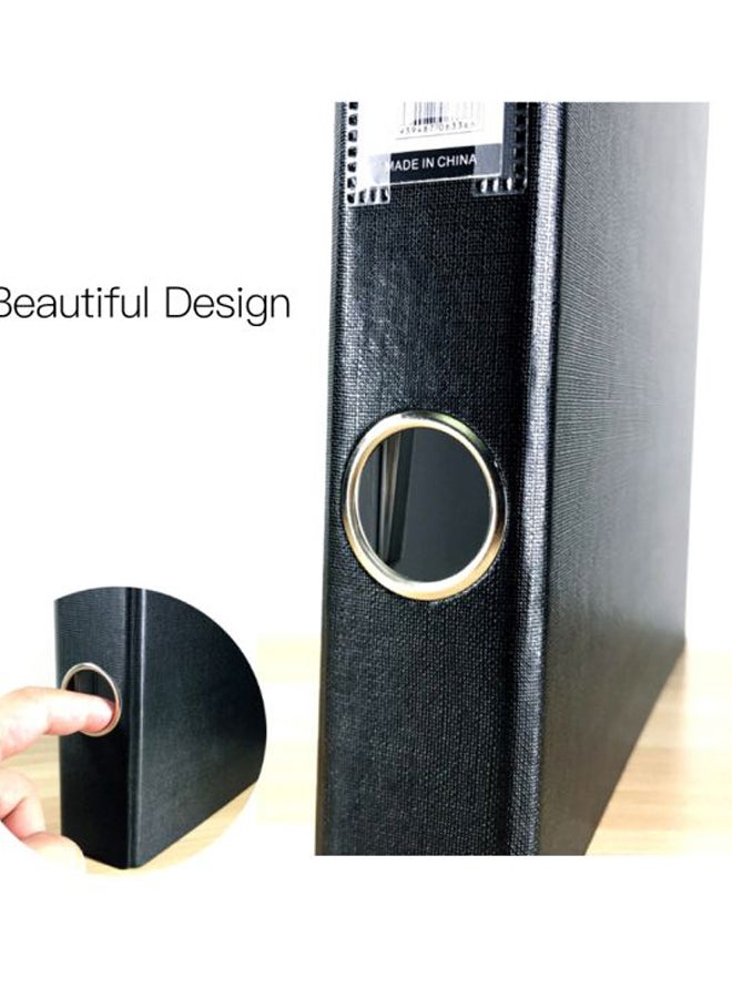 Generic A4 3-Ring Document Folder Black  - Image 3