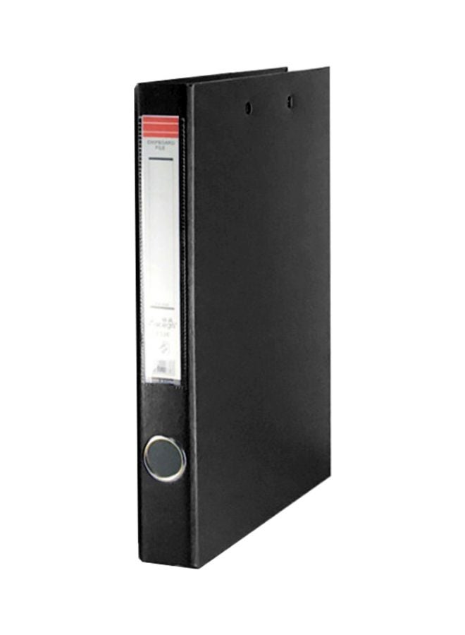 Generic A4 3-Ring Document Folder Black  - Image 1