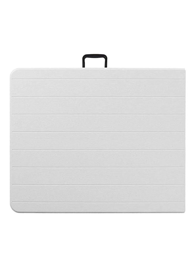 لاني طاولة طعام قابلة للطي أبيض/ أسود 180x75x75سم - Image 2