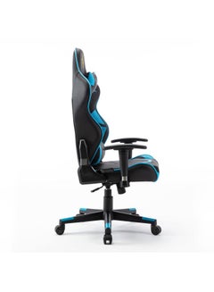 Blitzed High Back Gaming Chair With Lumbar Cushion Blue/Black 65.5x84x29cm  - Image 2