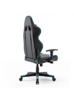 Blitzed High Back Gaming Chair With Lumbar Cushion Blue/Black 65.5x84x29cm  - Image 3