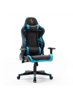 Blitzed High Back Gaming Chair With Lumbar Cushion Blue/Black 65.5x84x29cm  - Image 4