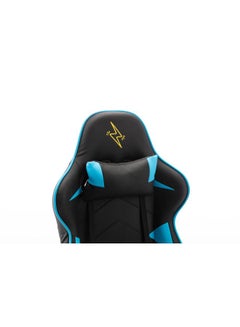 Blitzed High Back Gaming Chair With Lumbar Cushion Blue/Black 65.5x84x29cm  - Image 5