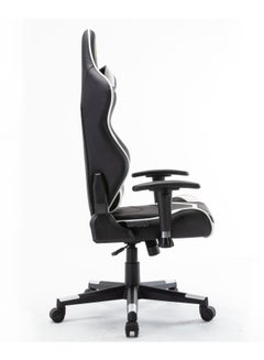 Blitzed High Back Gaming Chair With Lumbar Cushion White/Black 65.5x84x29cm  - Image 3