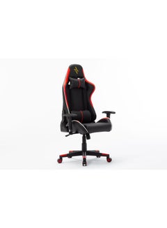 Blitzed High Back Gaming Chair With Lumbar Cushion Red/Black 65.5x84x29cm  - Image 3