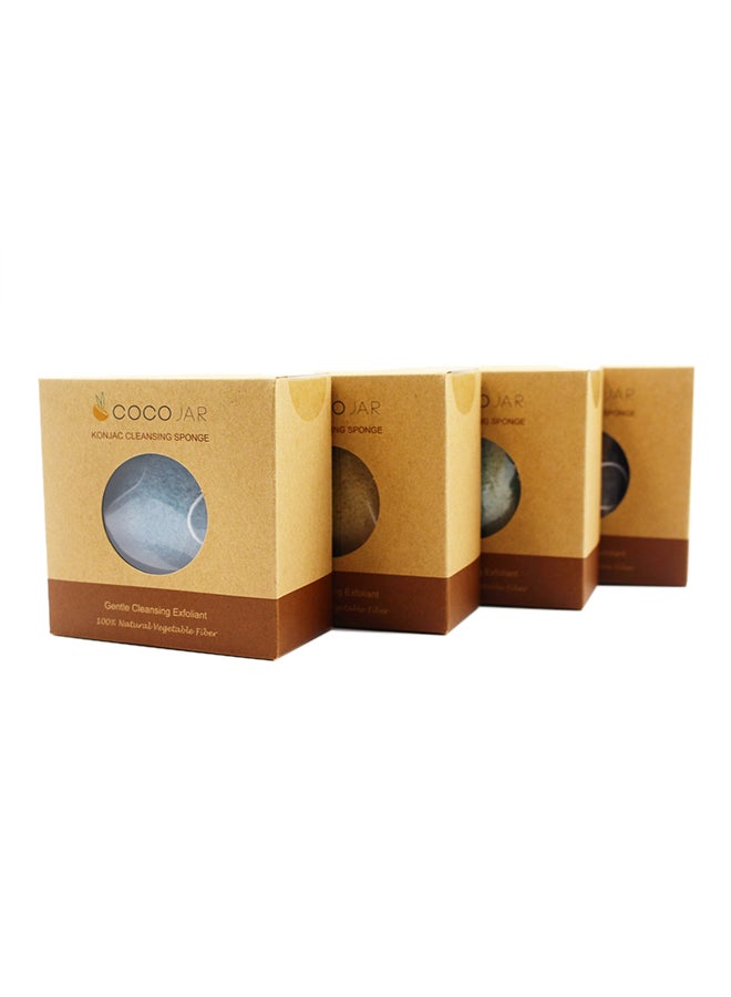 Coco Jar Konjac Face Cleansing Sponge Black - Image 5