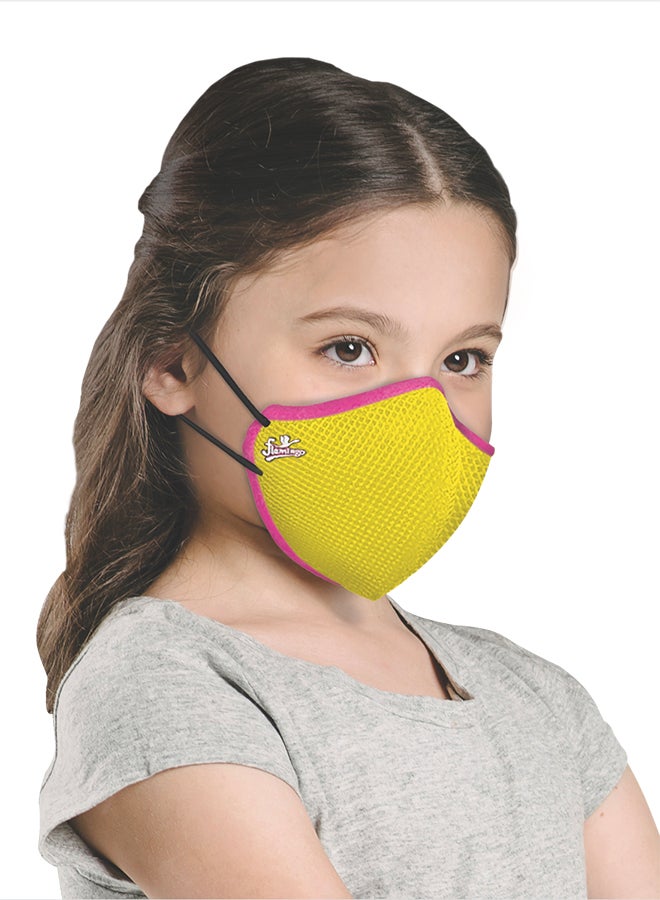 Flamingo Pack Of 3 Re-Usable FlamiMask Blue/Red/Yellow - Image 4