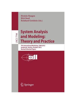 System Analysis And Modeling Paperback English by Oystein Haugen - 2013-02-02 - v1597387057/N31811194A_1