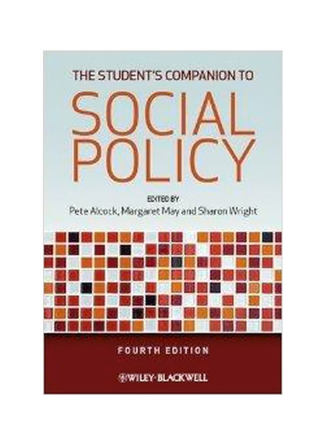 The Student's Companion To Social Policy Paperback English - 2012-02-14 