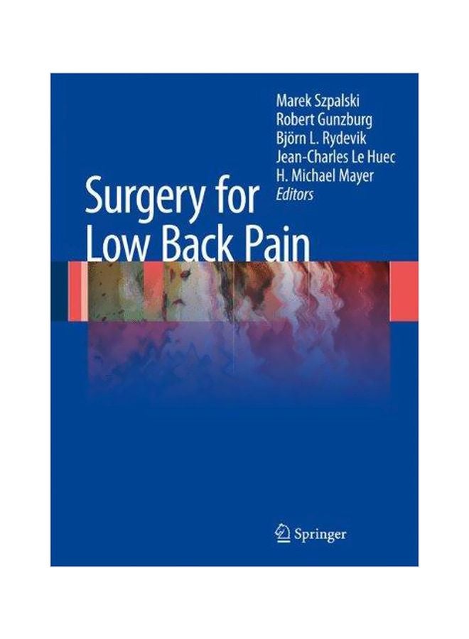 Surgery For Low Back Pain Hardcover English - 2010-08-01 