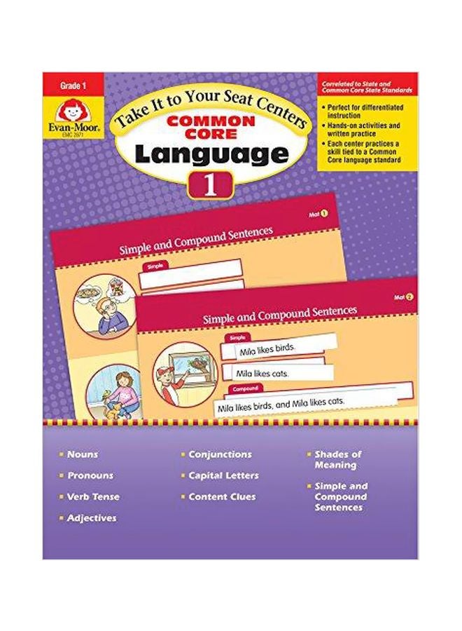 Take It To Your Seat Language Centers Language Grade 1 Paperback English by Evan-Moor Educational Publishers - 2015-01-01 