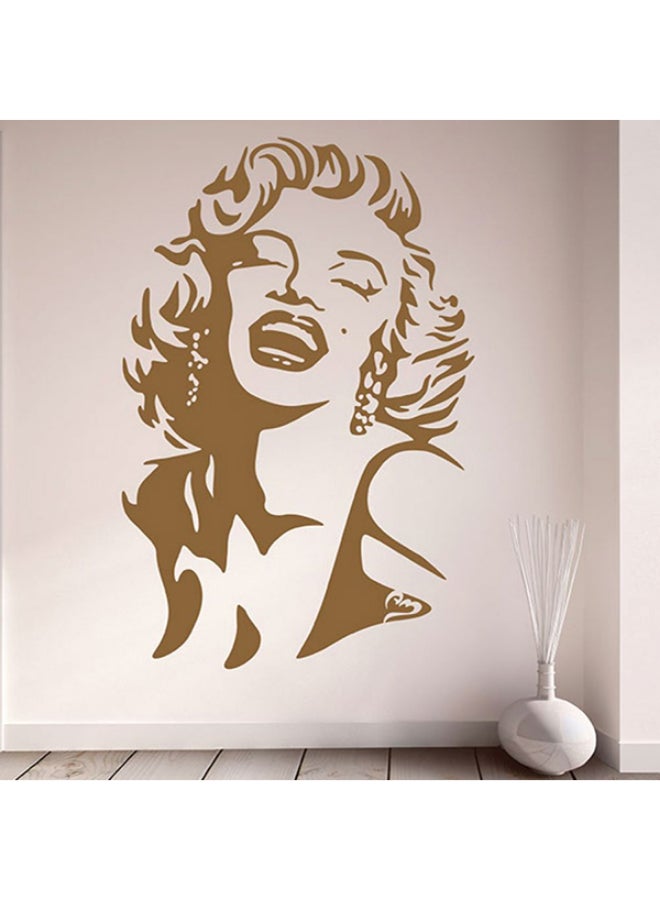 BBOriginalDesigns Marilyn Monroe Self-Adhesive Decorative Wall Sticker Brown 50 x 78cm