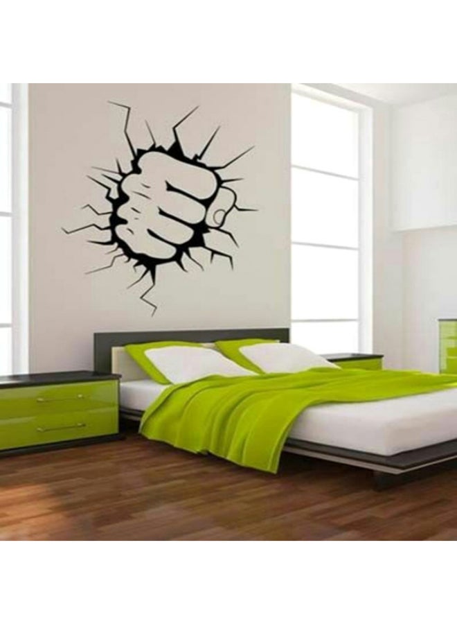 BBOriginalDesigns Self-Adhesive Decorative Punch Wall Sticker Black 120 x 80cm
