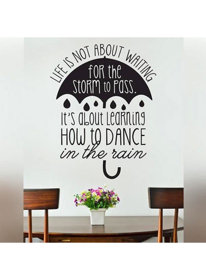 BBOriginalDesigns Self-Adhesive Quote Wall Sticker Black 96 x 150cm