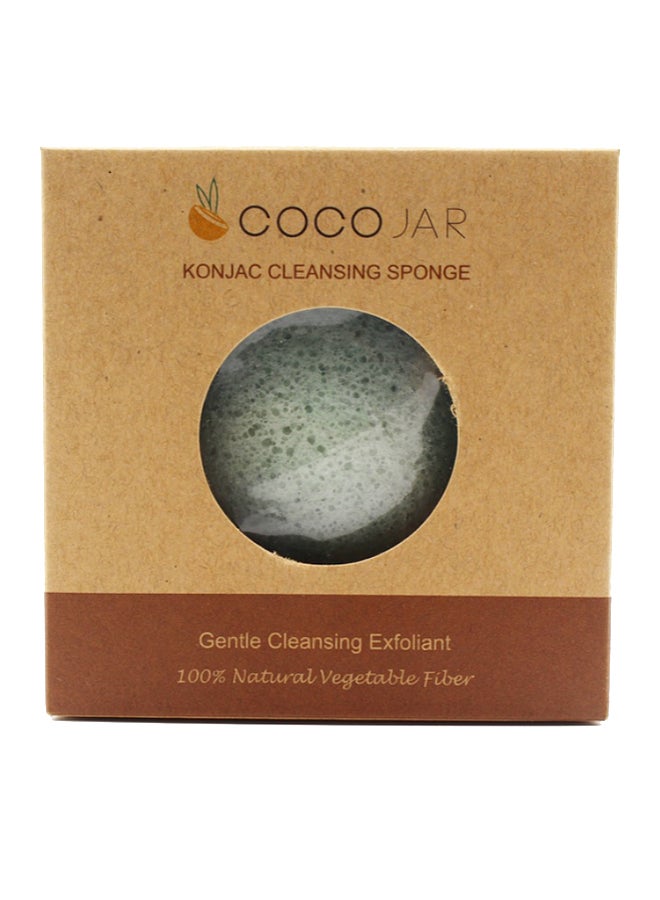 Coco Jar Konjac Cleansing Sponge Green - Image 3