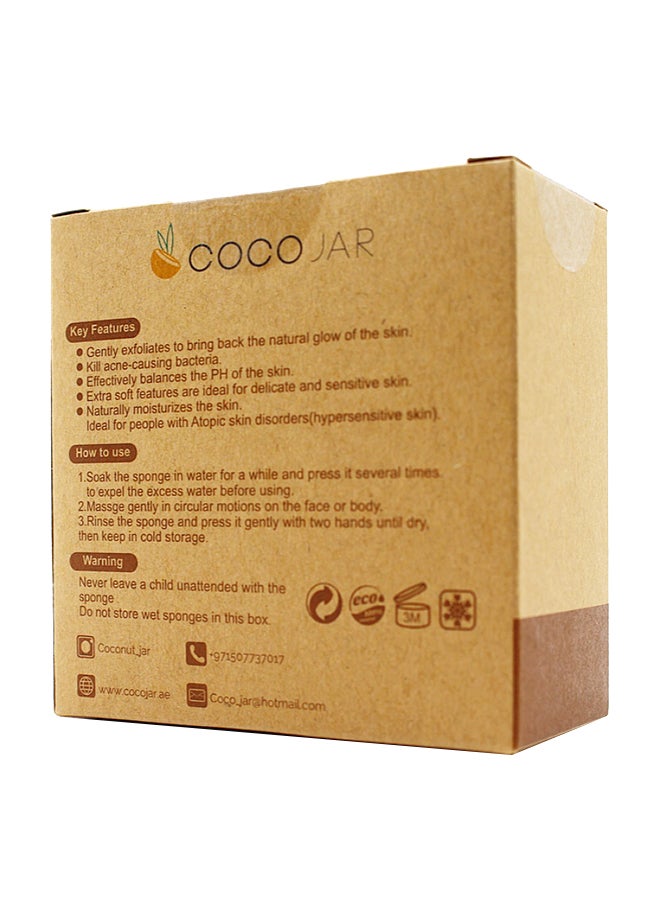 Coco Jar Konjac Cleansing Sponge Green - Image 4