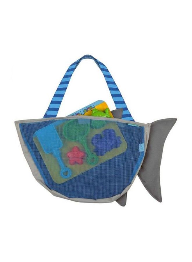 Stephen Joseph 7-Piece Shark Beach Sand Play With Tote Bag Set 15x2x13inch  - Image 2