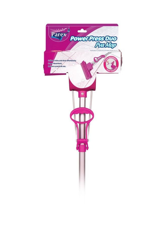 Parex - Power Press Duo Pva Mop Pink/Silver - Image 1