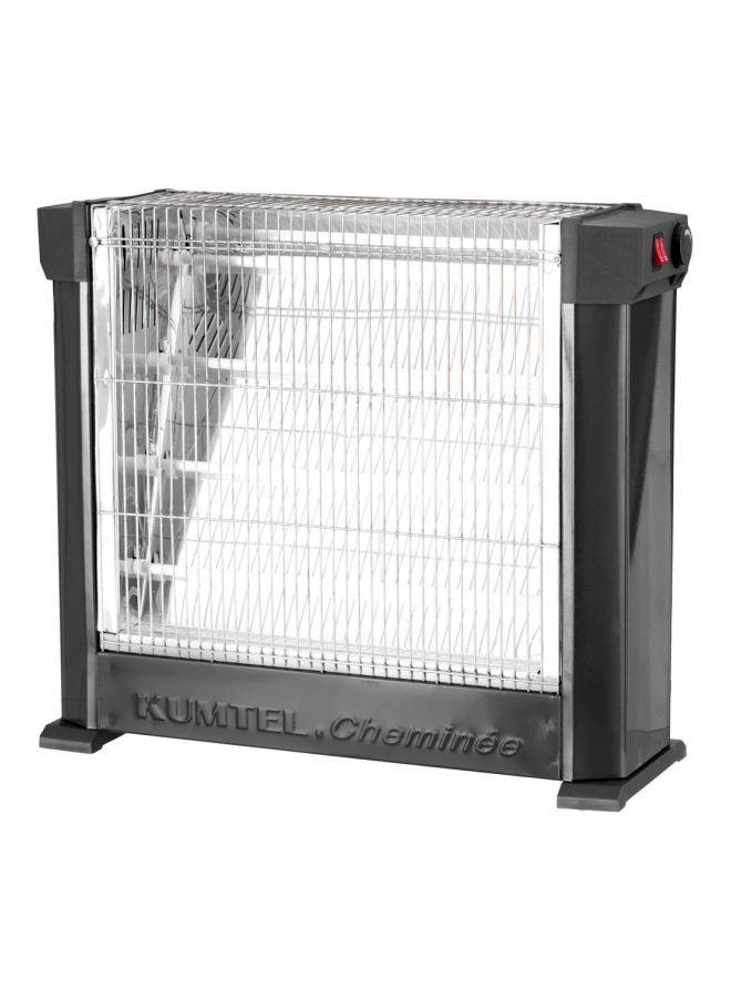 Kumtel 4-Fins Quartz Electric Room Heater 2200W 2200.0 W KS2760 Siver/Black  - Image 2