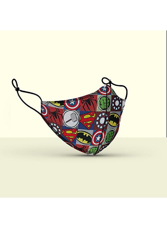 DINA ZAKI Super Heroes Printed Mask - Image 2